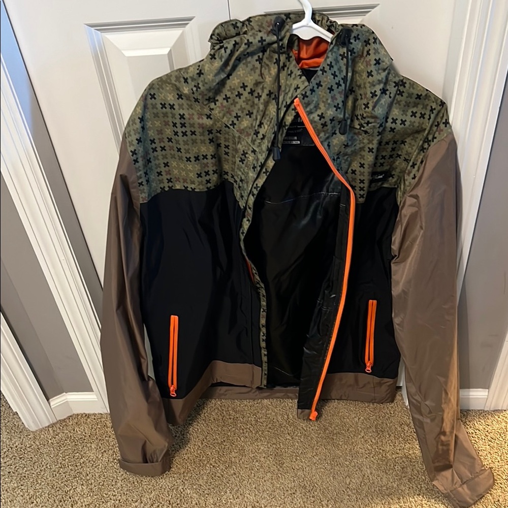Men's Multicolor Hooded Jacket
